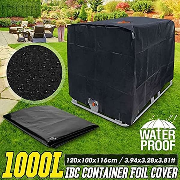 IBC Tank Skydd, 1000L Behållare UV-skydd Dammskydd Regn