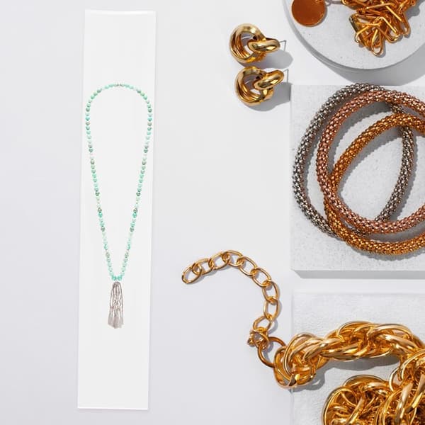 200 stk smykkeutstillingsposer for halskjeder og armbånd, forseglbare poser