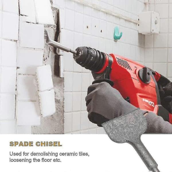 Tile Chisel, 165 mm X 75 mm High-Quality Extension Series, Bent Chisel For Ceramic And Floor Tiles