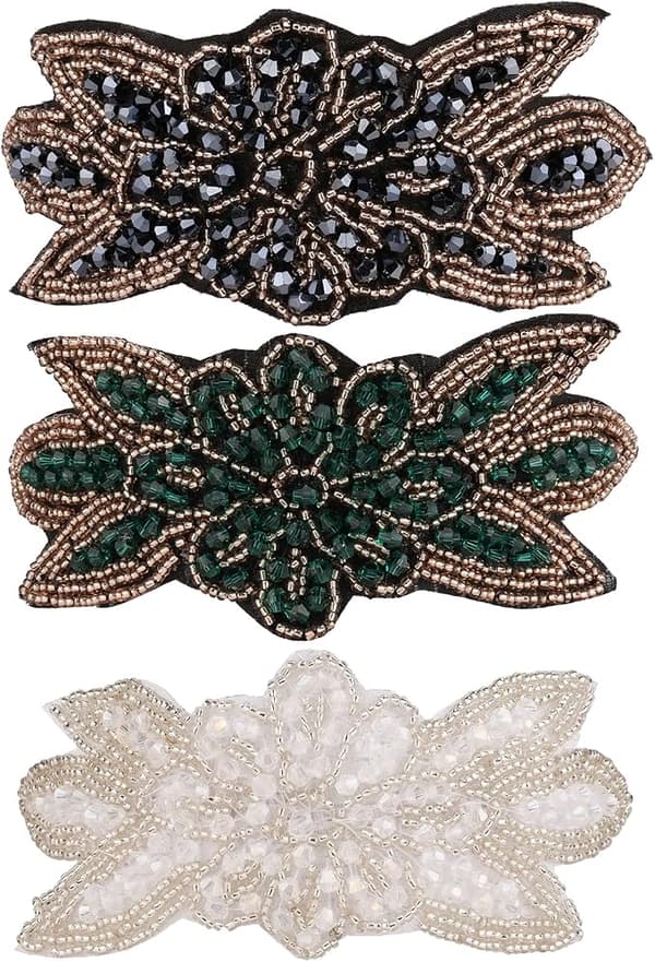 3 Retro Hårband för Kvinnor 1920-talsstil med Pärlor och Strass