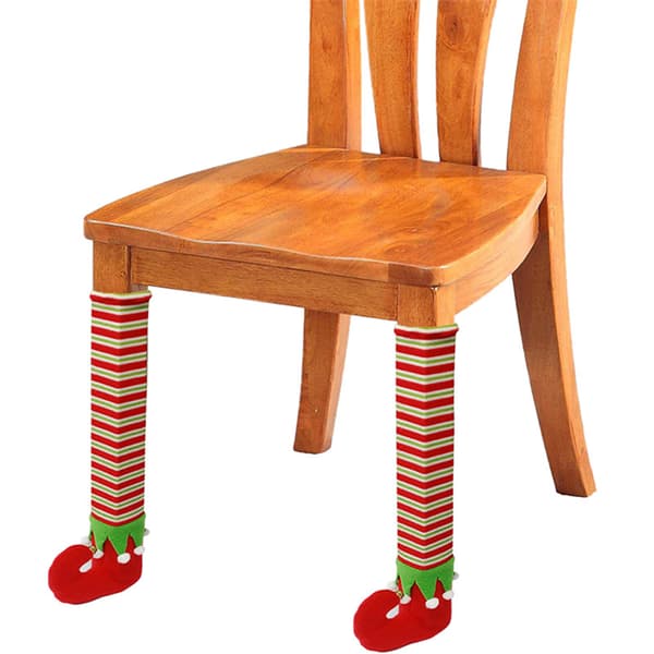 2 st Jultomte Stolskydd Jultomte Älv Bordsben Benskydd S