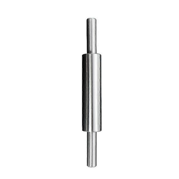 Rolling Pin with Handle, 38 cm Stainless Steel Rolling Pin, Non-Stick Pizza Dough Roller for Baking, Cookies, Chapati