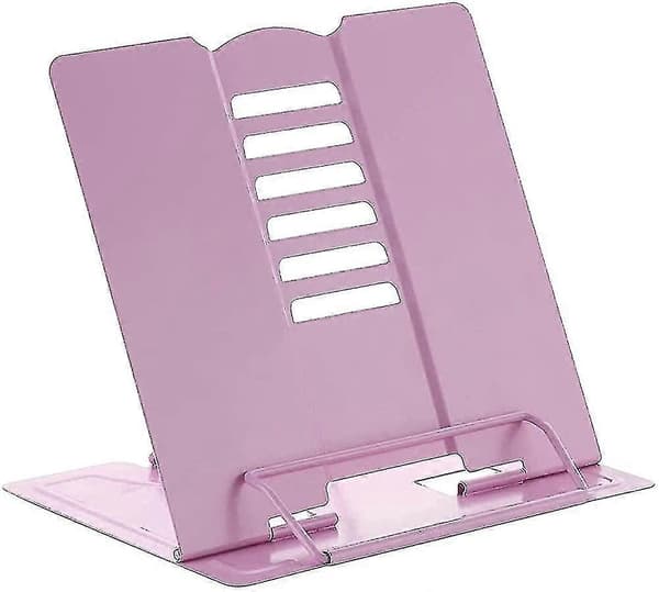 Læsehjælp. Bogstøtte til børn, foldbar metalbogstøtte til tablets
