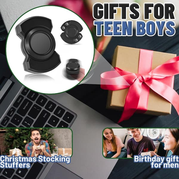 3-i-1 Fidget Spinner Legetøj til Voksne Metalskyder Klikker Spinner Magnetisk til Voksne Mænd Kontorlegetøj Stress Angstdæmpende ADHD Magnet EDC
