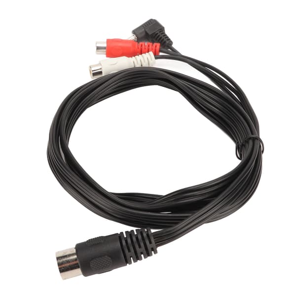 DIN 5Pin han til 2 RCA hun og 3,5 mm kabel Plug and Play stereolydforbindelseskabel til højttalere HiFi-udstyr