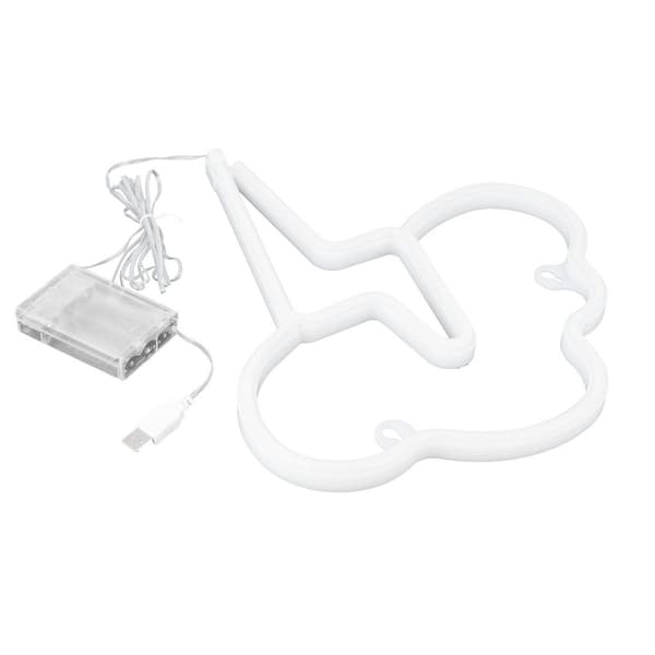 LED-neonkyltti, 2-värinen LED-neonvalo, paristo tai USB KLB