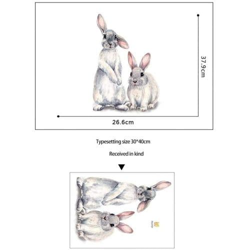 Easter Wall Decals, Easter Bunny Wall Decals, Bunny Window Decals, Window Decals