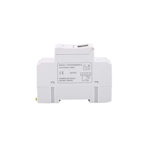 Programmerbar digital timer, LCD-skärm, veckotidsbrytare med programmerbar timer på DIN-skena (220V)