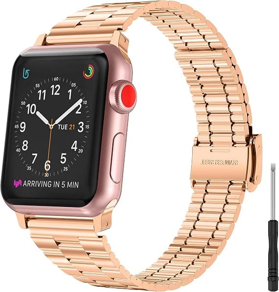 Klockarmband Kompatibelt med Apple Watch Band 42mm/44mm, Herr Dam