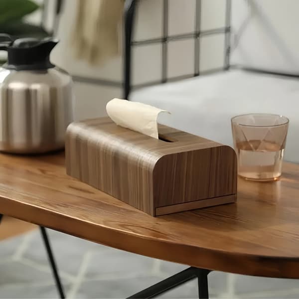 Mjukpappersbox, för Sovrum/Kontor/Badrum/Vardagsrum, Brun
