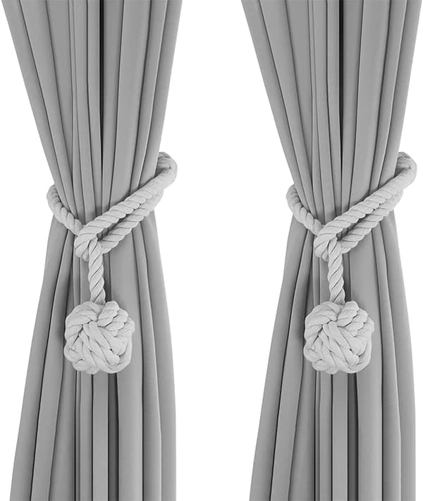 Beige verhonpidike (64 cm), 2 kpl harmaita verhonpidikkeitä, Han