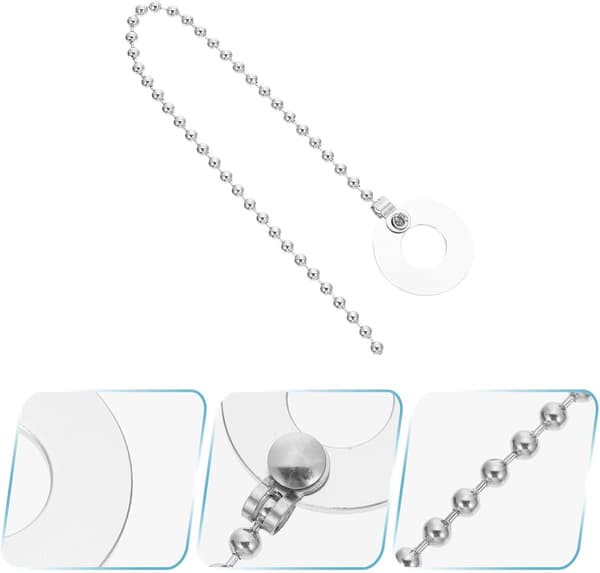 Professional Silver Cymbal Sizzler Chain for Drum Cymbals, Alloy Extension Accessory