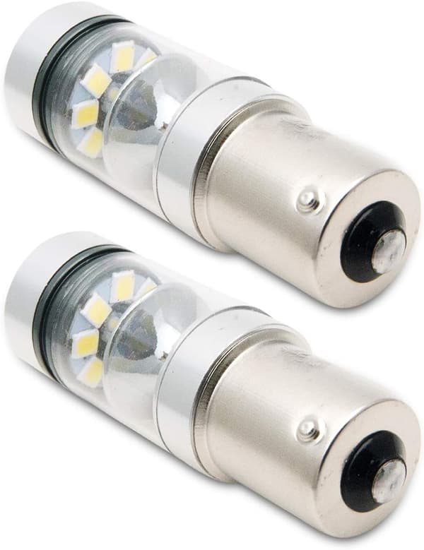 Bilbremselys, 2 stk 12V 100W LED-baklys/blinklys, Xenon-hvitt lys