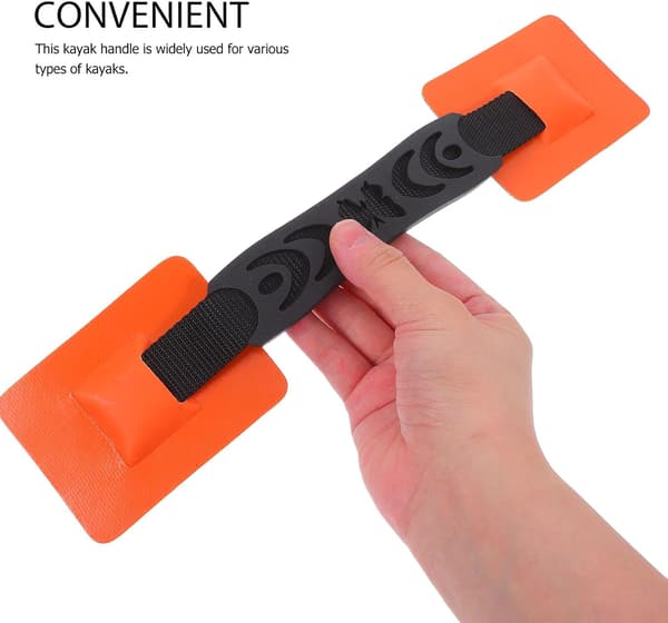 Oppblåsbart Surfebrett Kajakk Padlehåndtak 31x7cm Oransje Sklisikkert Kajakktilbehør