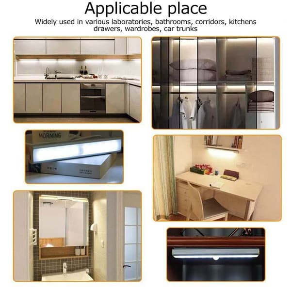 6LED Cabinet Light, Motion and Light, Dual Induction Night Light KLB