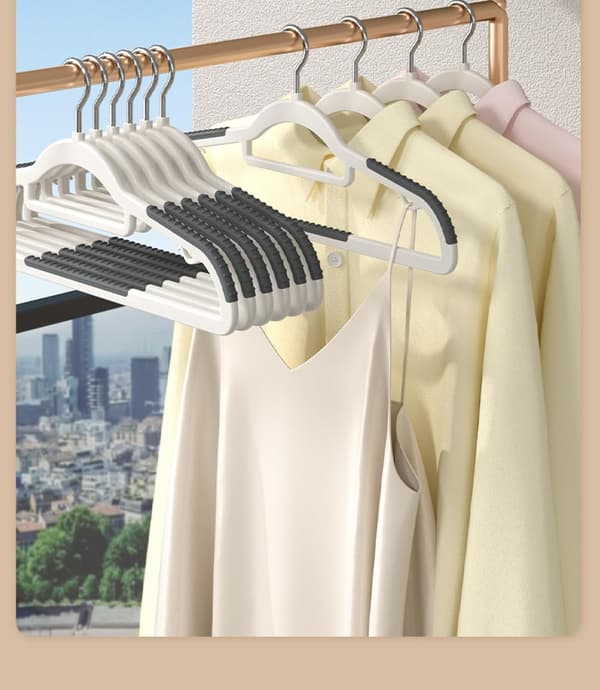Hanger Non-marking Hanger Dry and Wet Hanger [10pcs] Orange