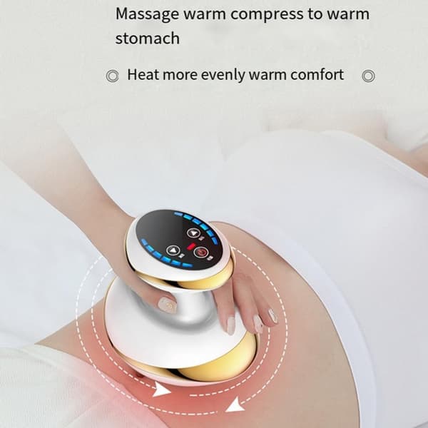 Elektrisk kropsmassager med varmeterapi, massageværktøj til cellulite og rygsmerter