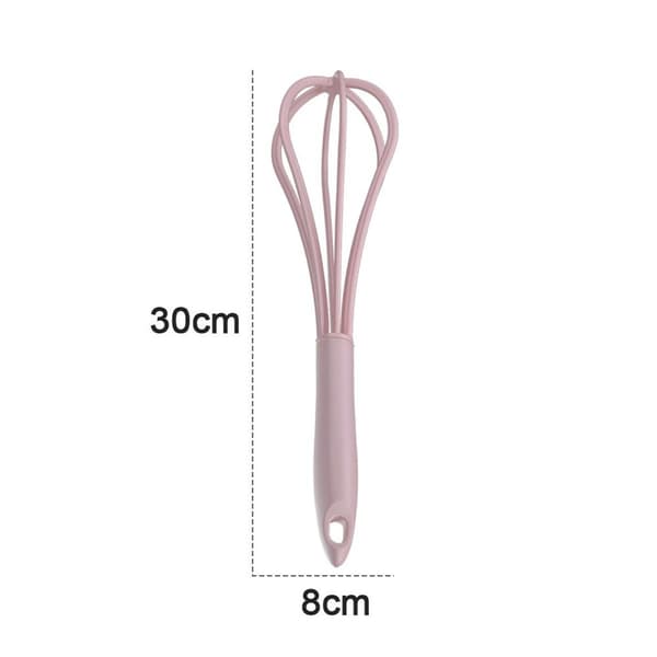 Smart Tool Silicone Whisk Durable Practical Heat Resistant Pink KLB