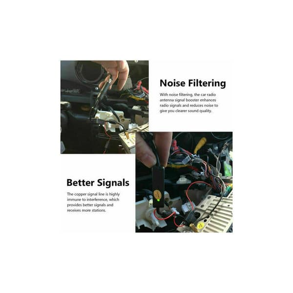 Bilradio FM AM Signalförstärkare Stereo Booster 12V