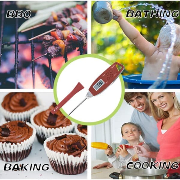 Kjøkken vanntett mattermometer Nøyaktig og rask temperaturmåling Vanntett termometer BBQ-termometer