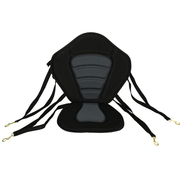 Kayak seat with backrest for SUP board, adjustable straps, black