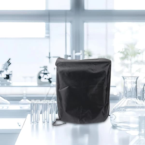 Microscope Dust Cover, Waterproof 210D Oxford Fabric Protective Case for Laboratory Use, Full Size, Black