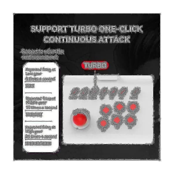 2.4g Wireless Wired Gaming Joystick Controller Arcade Console Rocker Game Joystick Switch -a