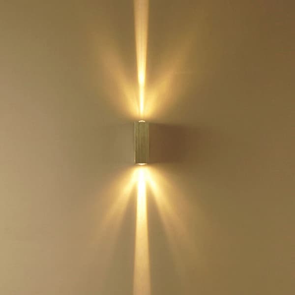 LED Outdoor Wall Lamp Waterproof Courtyard Aisle Balcony Indoor Wall Lamp Hotel Decoration Rectangular Lamp Up and Down