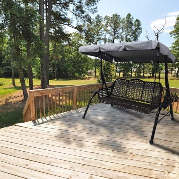 Replacement Canopy for 3-Seater Garden Swing, Waterproof UV Protection Replacement Cover for Swing