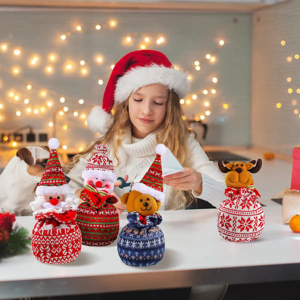 Juldekoration Presentpåse Julgodispåse med Dragsko