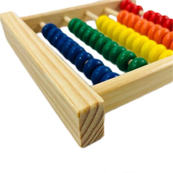 Portable Rainbow 5-Digit Abacus Arithmetic Enlightenment Math Calculating Early Learning Toy for Kids 3/4/5 Non-toxic_ma