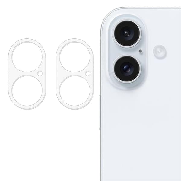 2 st Kameralinsskydd för iPhone 17, 3D-båge, reptålig härdat glasfilm