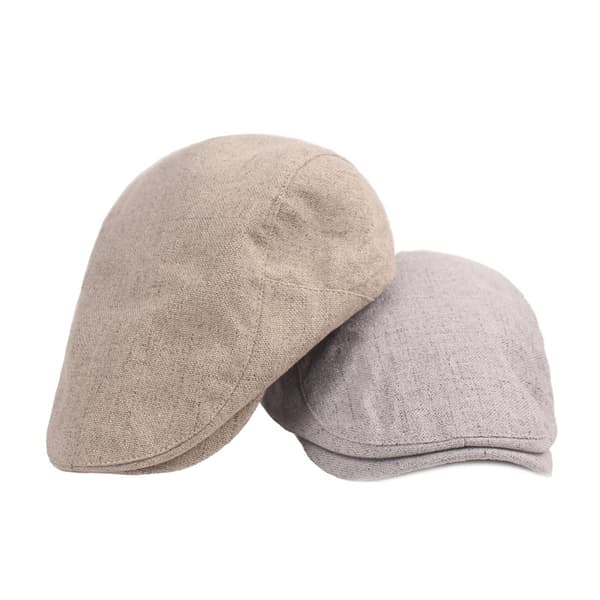 Unisex Casual Beret Cotton Hat Adjustable Visor Caps for Leisure