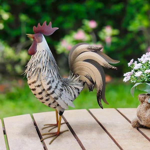 Metal Rooster Decorations Garden Decorations Yard Decorations 1Pcs 1Pcs