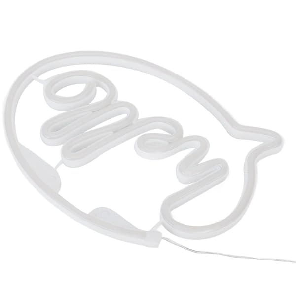 Neonljus, USB-driven, batteridriven, Hello LED-neonskylt KLB