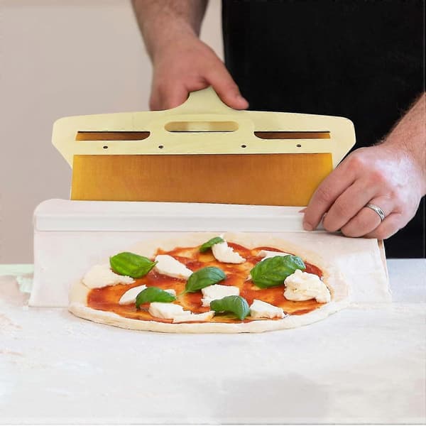 Glidande pizzaspade, Pala Pizza Scorrevole, pizzaspade för att flytta pizza, non-stick pizzaspade 60x30 cm