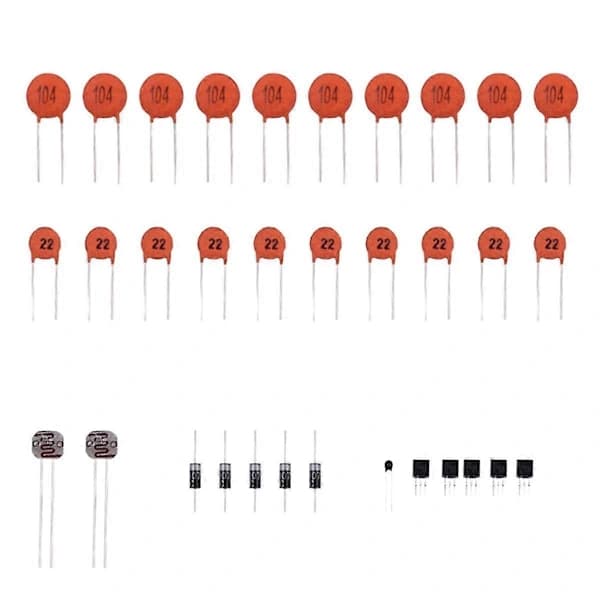 Elektronisk komponentkit 830 tilslutningspunkter breadboard kabelmodstand, egnet til R3