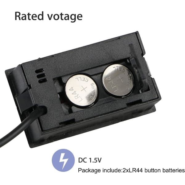 Digitalt Termometer Hygrometer, 2-pakning Hygrometer Termometer Mini Sonde Termometre Temperatur Luftfuktighetsmåler for Reptil Inkubator