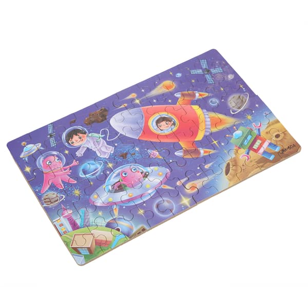 60 Pieces Kids Puzzle Exquisite Cartoon Pattern Children Jigsaw Puzzle Toy Gift with Storage Box Space
