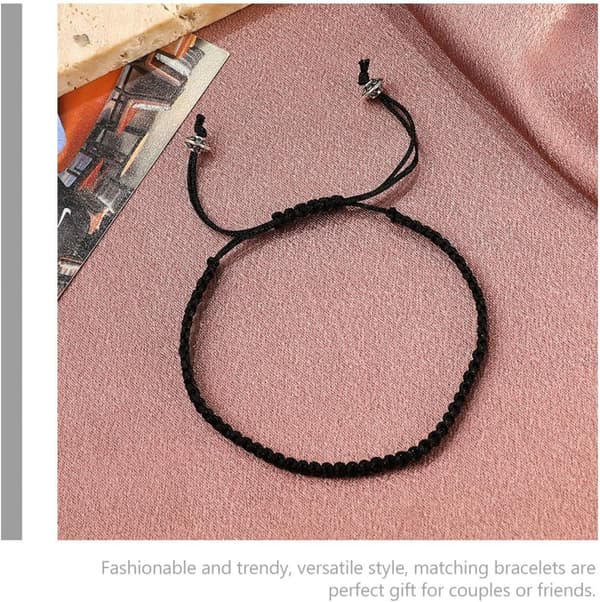 Matchande parrep armband flätad trådpar för dejter