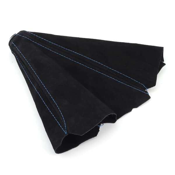 Gear Shift Dust Cover Gaiter Car Interior Suede Universal for Most Vehicles Blue Stitching