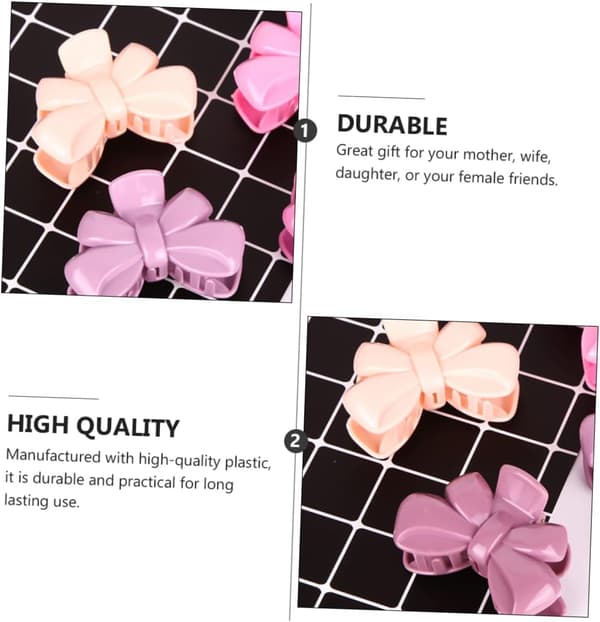 Trendiga stora rosett-puffhårklämmor, set om 6 hårklämmor, perfekta för styling