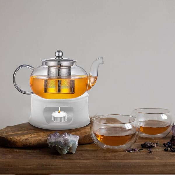 Ceramic Teapot Warmer Base for Heating Teapots and Warming Tea at Home
