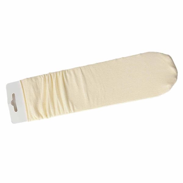 1 par hvite 32 cm nylonstrømper for unisex, komfortable sokker for vår og sommer