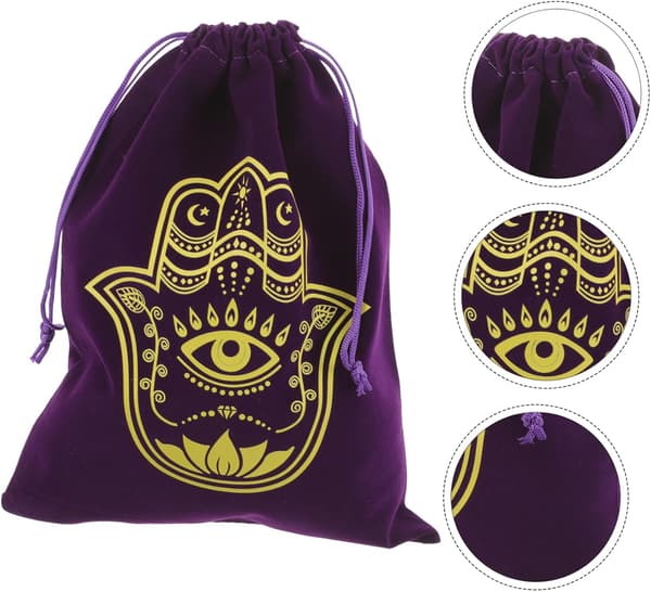 Velvet Drawstring Pouch for Jewelry Storage Small Decorative Drawstring Bag