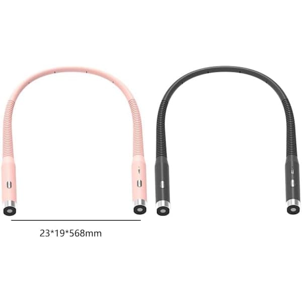 Neck Light, LED Reading Light, Portable, Foldable, Study Lamp, Bedside Lamp, 3 Brightness Levels