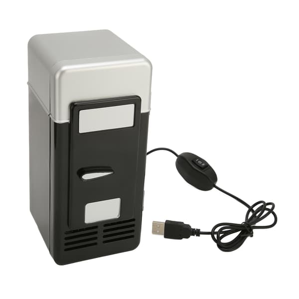 USB Cooler Insulated Cooling Small Portable Low Decibel Energy Saving Semiconductor Refrigerator Cooler for Car Black
