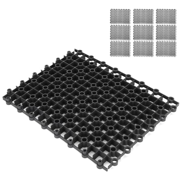 10 pcs Aquarium Fish Tank Multifunctional Isolation Board Divider Bottom Filter Plate 10 pcs Isolation Board Black