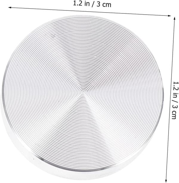 Thick Aluminum Alloy Discs 30mm Diameter Round Aluminum Discs 6 Pcs Rust-proof and Practical to Use