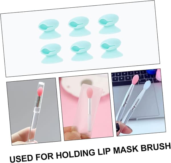 10 stk. silikone læbebørstebeskyttere Makeupbørstebeskyttere til læbepomadeapplikator til rejser og daglig brug